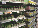 Pharmacy shelves