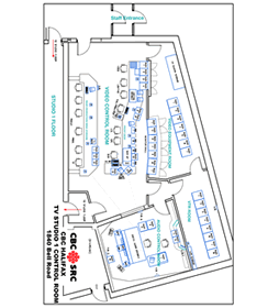 Studio 1 Control Room Floor Plan